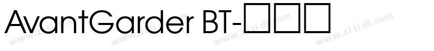 AvantGarder BT字体转换
